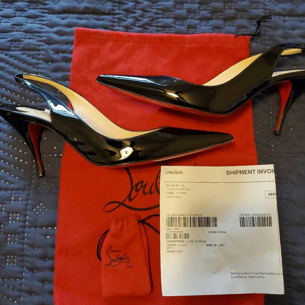 Christian Louboutin Clare Sling Patent